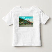 Buiten Uitzicht van het BBQ-restaurant van het mer Kinder Shirts (Voorkant)