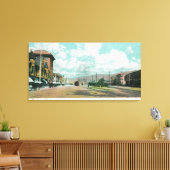 Buiten Uitzicht van het Berkeley Station Berkeley, Canvas Afdruk (Insitu (Woonkamer))