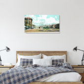 Buiten Uitzicht van het Berkeley Station Berkeley, Canvas Afdruk (Insitu (Slaapkamer))