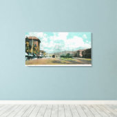 Buiten Uitzicht van het Berkeley Station Berkeley, Canvas Afdruk (Insitu (Houten vloer))