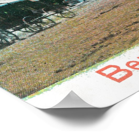 Buiten Uitzicht van het Berkeley Station Berkeley, Poster (Hoek)