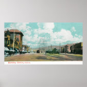 Buiten Uitzicht van het Berkeley Station Berkeley, Poster (Voorkant)