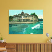 Buiten Uitzicht van het beroemde Capitola Hotel Canvas Afdruk (Insitu (Woonkamer))