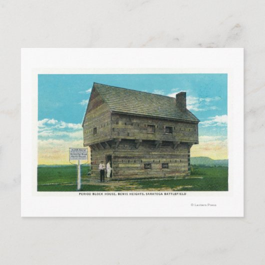 Buiten Uitzicht van het Blok van de Periode Briefkaart (Voorkant)