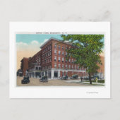 Buiten Uitzicht van het Carlton Hotel Briefkaart (Voorkant)