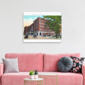 Buiten Uitzicht van het Carlton Hotel Canvas Afdruk (Insitu (Woonkamer))