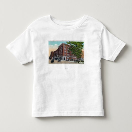 Buiten Uitzicht van het Carlton Hotel Kinder Shirts (Voorkant)