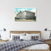 Buiten Uitzicht van het centrale spoorwegstation v Canvas Afdruk (Insitu (Slaapkamer))