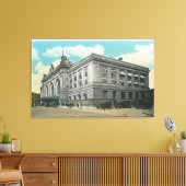 Buiten Uitzicht van het centrale spoorwegstation v Canvas Afdruk (Insitu (Woonkamer))