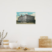 Buiten Uitzicht van het centrale spoorwegstation v Poster (Keuken)