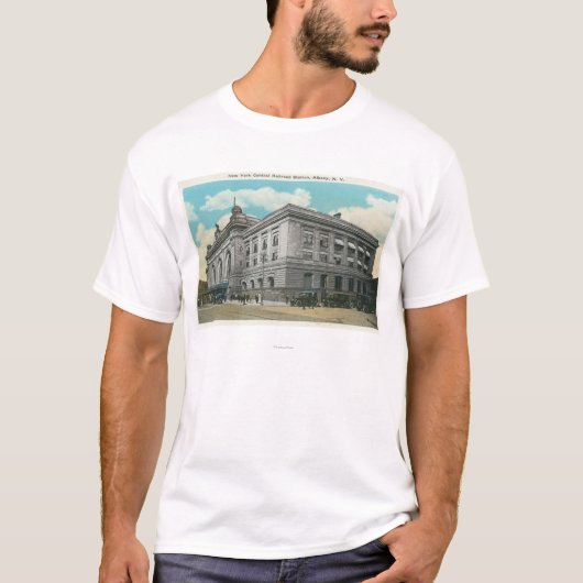Buiten Uitzicht van het centrale spoorwegstation v T-shirt (Voorkant)