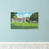 Buiten Uitzicht van het Colonnade-gebouw Canvas Afdruk (Insitu (Houten vloer))