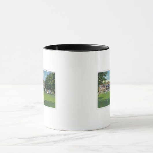 Buiten Uitzicht van het Colonnade-gebouw Mok (Midden)