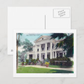 Buiten Uitzicht van het Commandant House, Navy Yar Briefkaart (Voorkant / Achterkant)