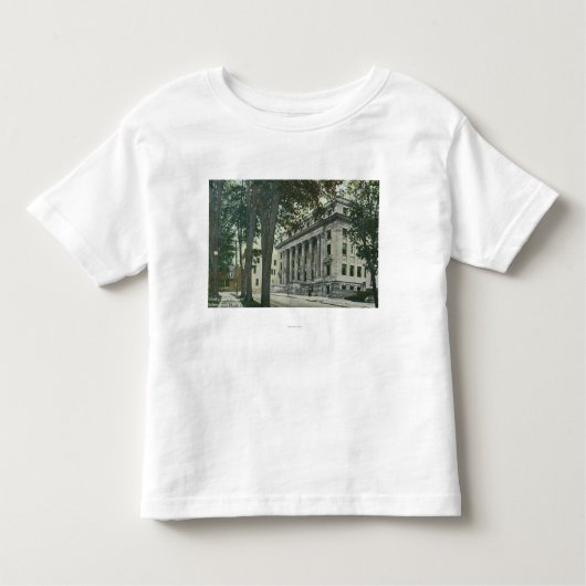 Buiten Uitzicht van het County Court House Kinder Shirts (Voorkant)