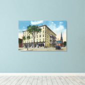 Buiten Uitzicht van het De Witt Hotel Canvas Afdruk (Insitu (Houten vloer))