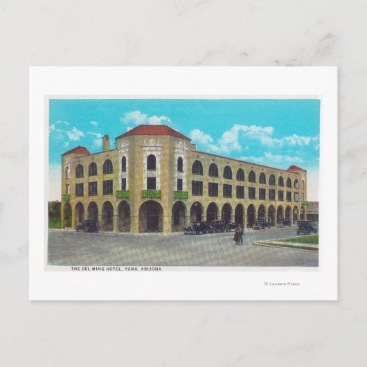 Buiten Uitzicht van het Del Ming HotelYuma, AZ Briefkaart (Voorkant)