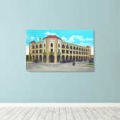 Buiten Uitzicht van het Del Ming HotelYuma, AZ Canvas Afdruk (Insitu (Houten vloer))