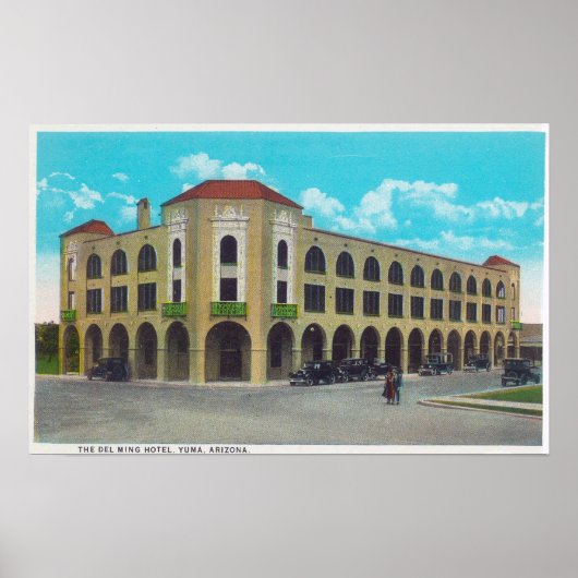 Buiten Uitzicht van het Del Ming HotelYuma, AZ Poster (Voorkant)