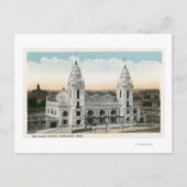 Buiten Uitzicht van het EU-station Briefkaart (Voorkant)