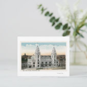 Buiten Uitzicht van het EU-station Briefkaart (Staand voorkant)