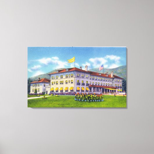 Buiten Uitzicht van het Fort William Henry Hotel Canvas Afdruk (Voorkant)