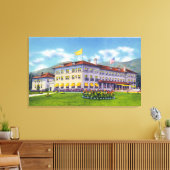 Buiten Uitzicht van het Fort William Henry Hotel Canvas Afdruk (Insitu (Woonkamer))