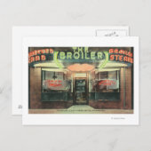 Buiten Uitzicht van het galerijrestaurant Briefkaart (Voorkant / Achterkant)