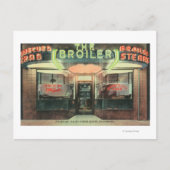 Buiten Uitzicht van het galerijrestaurant Briefkaart (Voorkant)