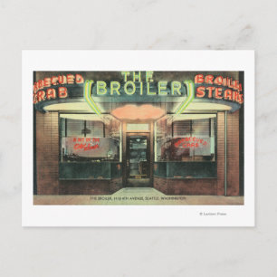 Buiten Uitzicht van het galerijrestaurant Briefkaart