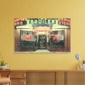 Buiten Uitzicht van het galerijrestaurant Canvas Afdruk (Insitu (Woonkamer))