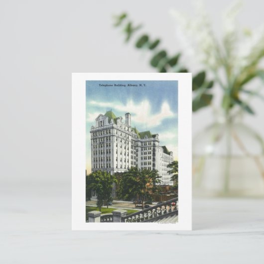 Buiten Uitzicht van het gebouw van de Telefoon # 2 Briefkaart (Staand voorkant)