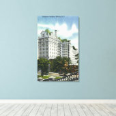 Buiten Uitzicht van het gebouw van de Telefoon # 2 Canvas Afdruk (Insitu (Houten vloer))