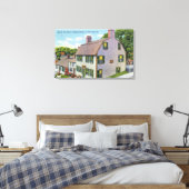 Buiten Uitzicht van het Gemeenschappelijk Huis Canvas Afdruk (Insitu (Slaapkamer))