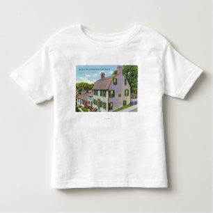 Buiten Uitzicht van het Gemeenschappelijk Huis Kinder Shirts