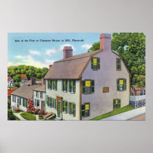 Buiten Uitzicht van het Gemeenschappelijk Huis Poster