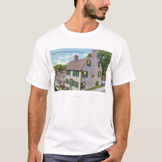 Buiten Uitzicht van het Gemeenschappelijk Huis T-shirt (Voorkant)