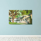 Buiten Uitzicht van het Geysers Hotel, Guests Posi Canvas Afdruk (Insitu (Houten vloer))