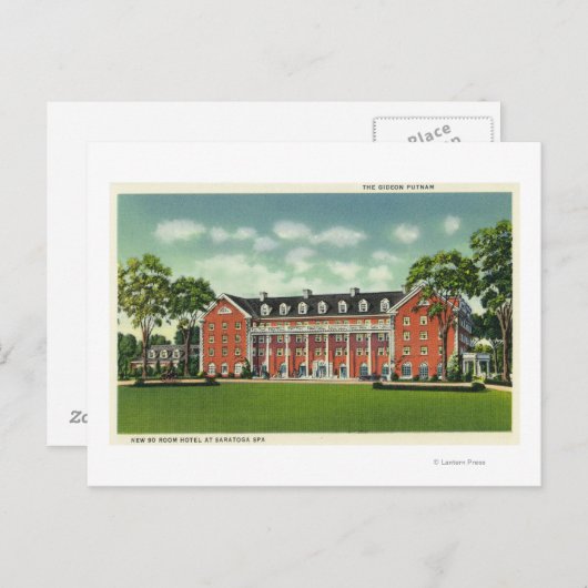 Buiten Uitzicht van het Gideon Putnam Hotel Briefkaart (Voorkant / Achterkant)