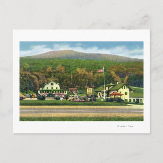 Buiten Uitzicht van het Glen House Briefkaart (Voorkant)