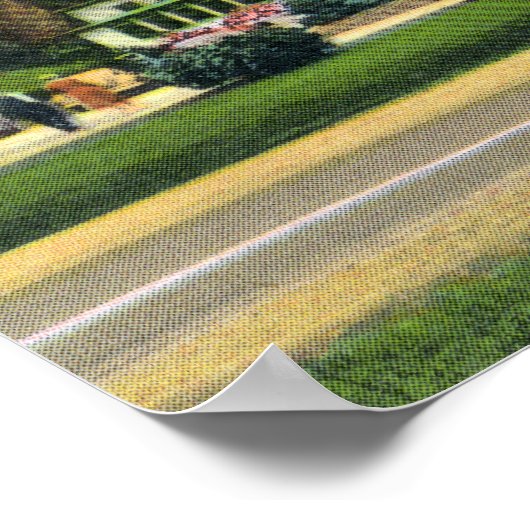 Buiten Uitzicht van het Glen House Poster (Hoek)