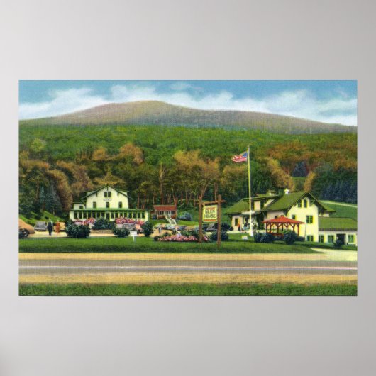 Buiten Uitzicht van het Glen House Poster (Voorkant)