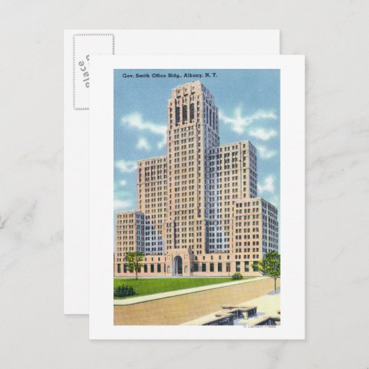 Buiten Uitzicht van het Gov Smith Kantoor Building Briefkaart (Voorkant / Achterkant)