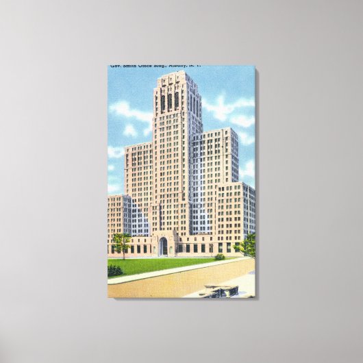 Buiten Uitzicht van het Gov Smith Kantoor Building Canvas Afdruk (Voorkant)