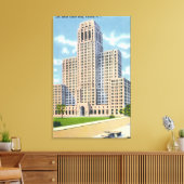 Buiten Uitzicht van het Gov Smith Kantoor Building Canvas Afdruk (Insitu (Woonkamer))