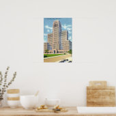 Buiten Uitzicht van het Gov Smith Kantoor Building Poster (Keuken)
