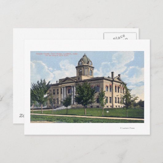 Buiten Uitzicht van het graafschap Canyon Briefkaart (Voorkant / Achterkant)