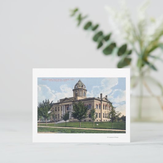 Buiten Uitzicht van het graafschap Canyon Briefkaart (Staand voorkant)