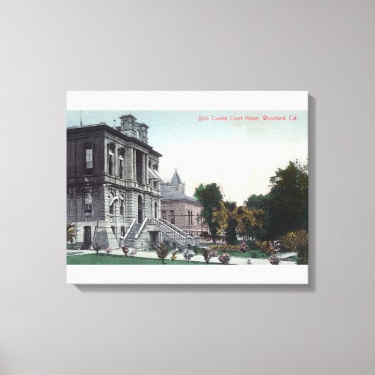 Buiten Uitzicht van het graafschap Polo Canvas Afdruk (Voorkant)