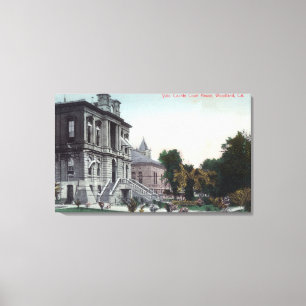 Buiten Uitzicht van het graafschap Polo Canvas Afdruk